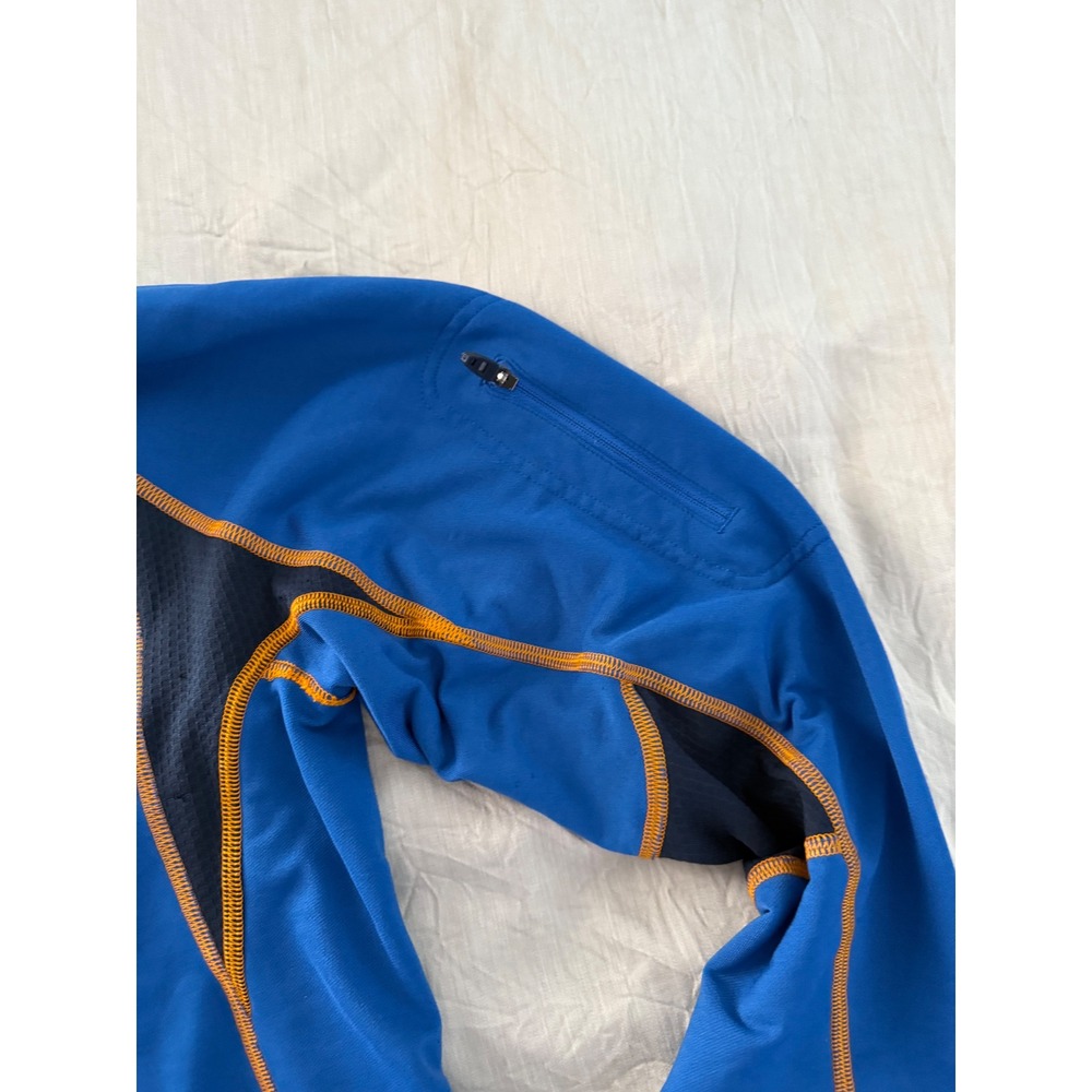 The North Face Mens Pullover Jacket Lightweight Blue Orange‎ Trim S/P Small - Picture 5 of 5